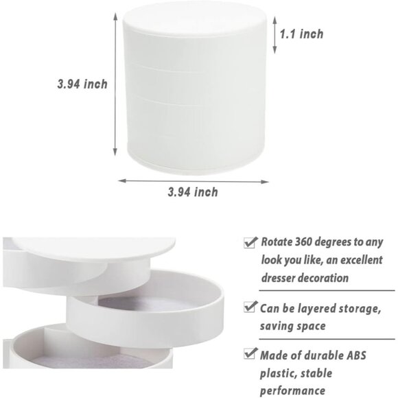 Jewelry Organizer, Small Jewelry Box Earring Holder for Women - Picture 6 of 6